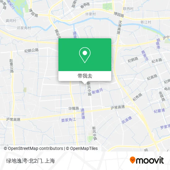 绿地逸湾-北2门地图