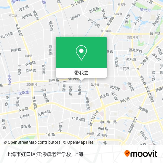 上海市虹口区江湾镇老年学校地图