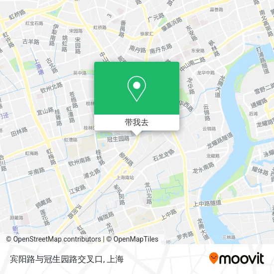 宾阳路与冠生园路交叉口地图