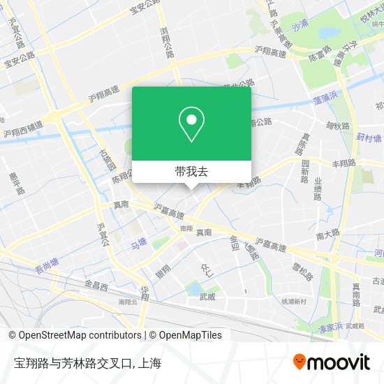 宝翔路与芳林路交叉口地图