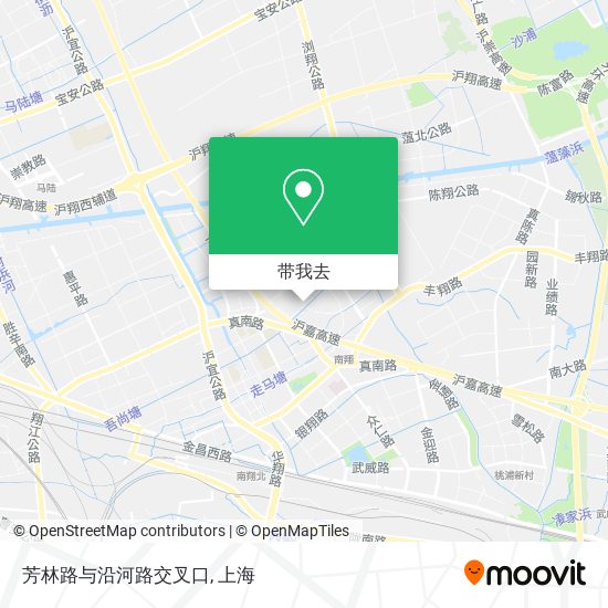 芳林路与沿河路交叉口地图