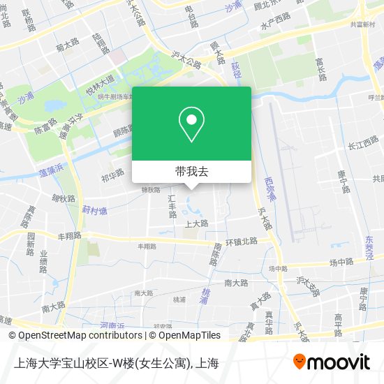 上海大学宝山校区-W楼(女生公寓)地图