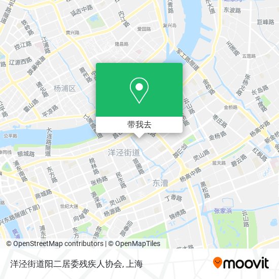 洋泾街道阳二居委残疾人协会地图