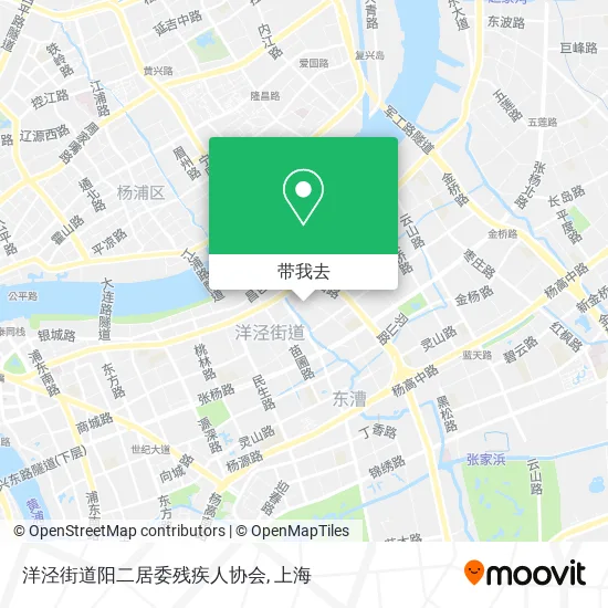 洋泾街道阳二居委残疾人协会地图