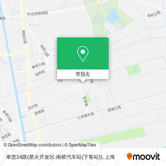 奉贤24路(星火开发区-南桥汽车站(下客站))地图