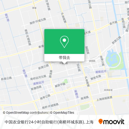 中国农业银行24小时自助银行(南桥环城东路)地图