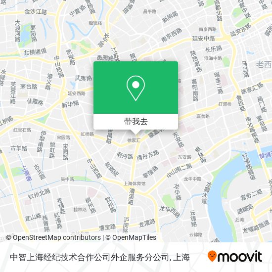中智上海经纪技术合作公司外企服务分公司地图