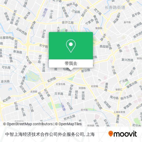 中智上海经济技术合作公司外企服务公司地图