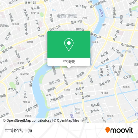 世博馆路地图