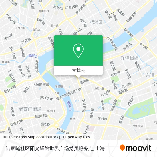 陆家嘴社区阳光驿站世界广场党员服务点地图