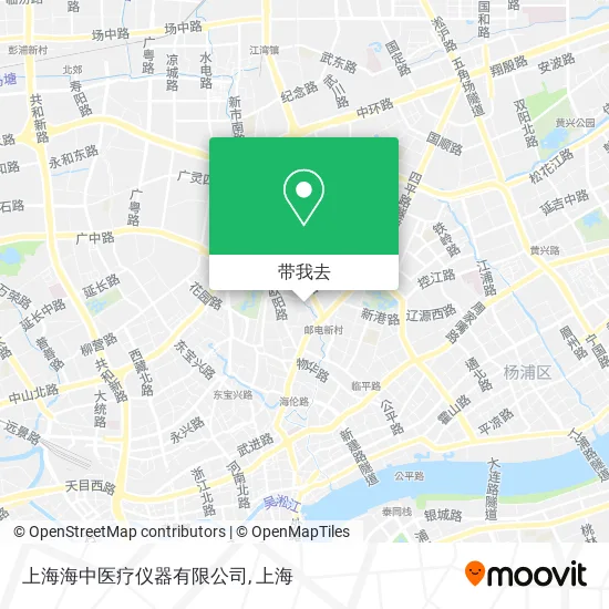 上海海中医疗仪器有限公司地图