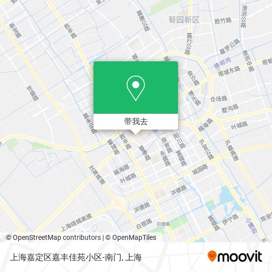 上海嘉定区嘉丰佳苑小区-南门地图