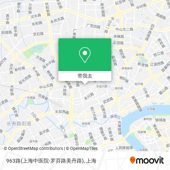 963路(上海中医院-罗芬路美丹路)地图
