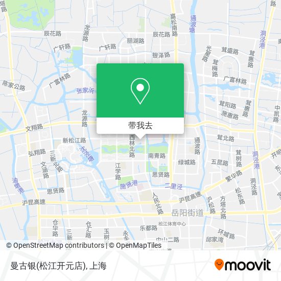 曼古银(松江开元店)地图