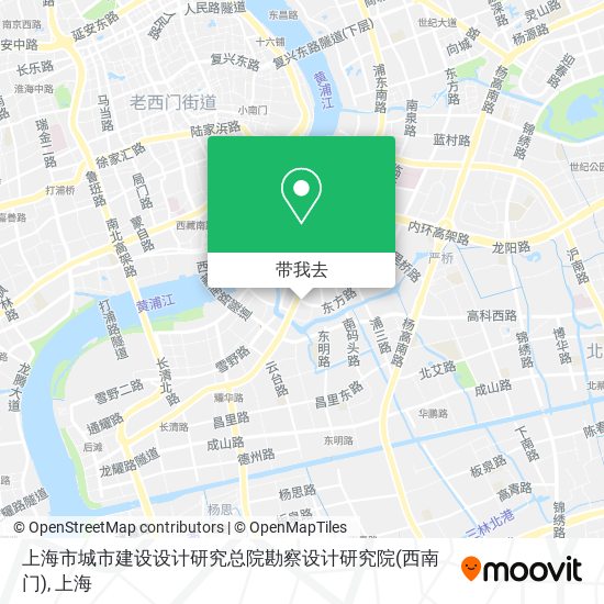 上海市城市建设设计研究总院勘察设计研究院(西南门)地图