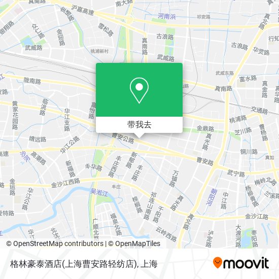 格林豪泰酒店(上海曹安路轻纺店)地图