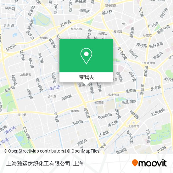 上海雅运纺织化工有限公司地图