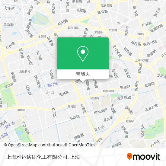 上海雅运纺织化工有限公司地图