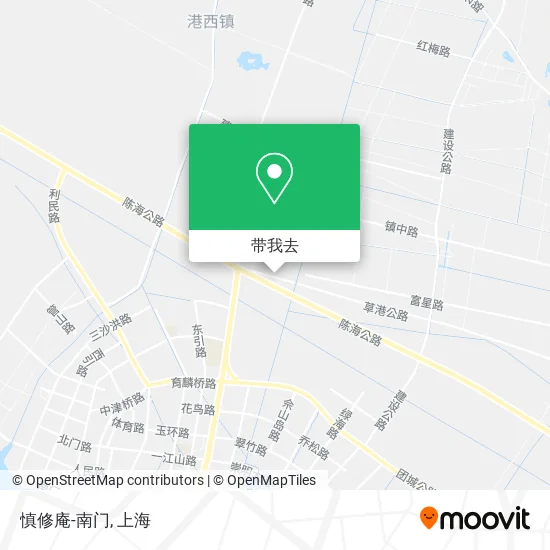 慎修庵-南门地图