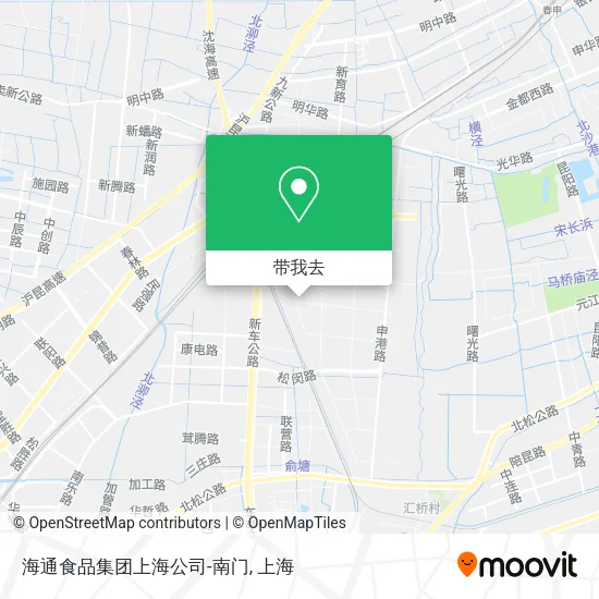 海通食品集团上海公司-南门地图