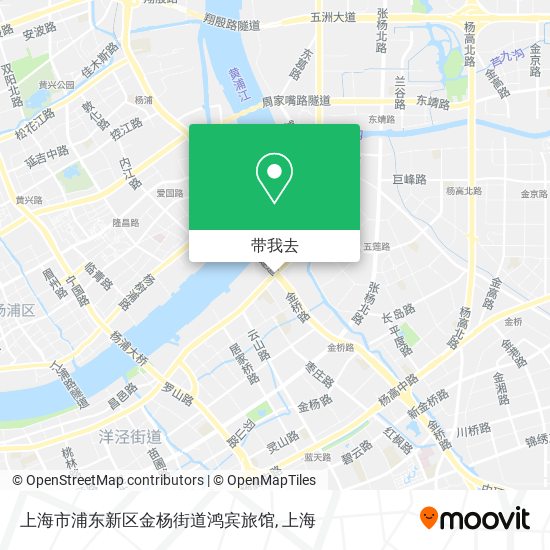 上海市浦东新区金杨街道鸿宾旅馆地图
