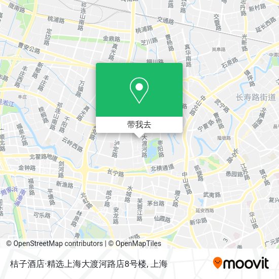 桔子酒店·精选上海大渡河路店8号楼地图