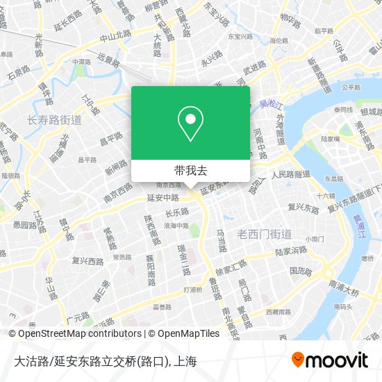 大沽路/延安东路立交桥(路口)地图