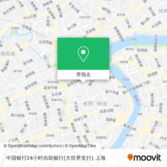 中国银行24小时自助银行(大世界支行)地图
