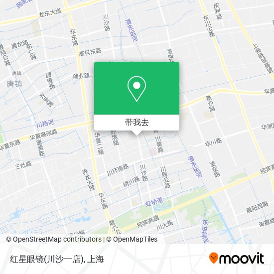 红星眼镜(川沙一店)地图