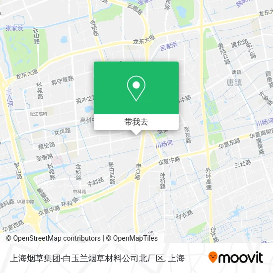 上海烟草集团-白玉兰烟草材料公司北厂区地图