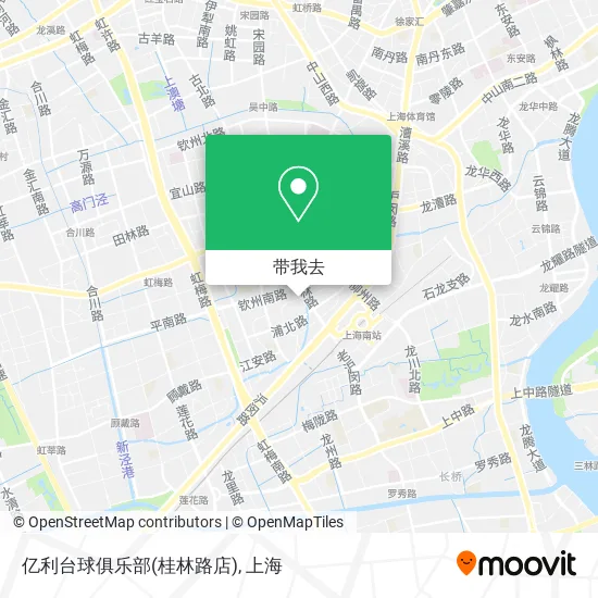 亿利台球俱乐部(桂林路店)地图
