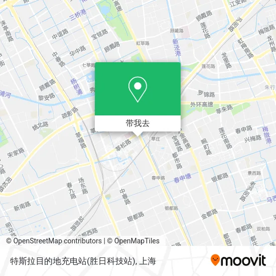 特斯拉目的地充电站(胜日科技站)地图