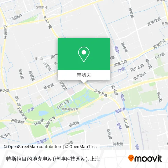 特斯拉目的地充电站(梓坤科技园站)地图