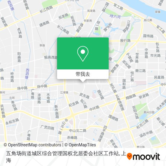 五角场街道城区综合管理国权北居委会社区工作站地图