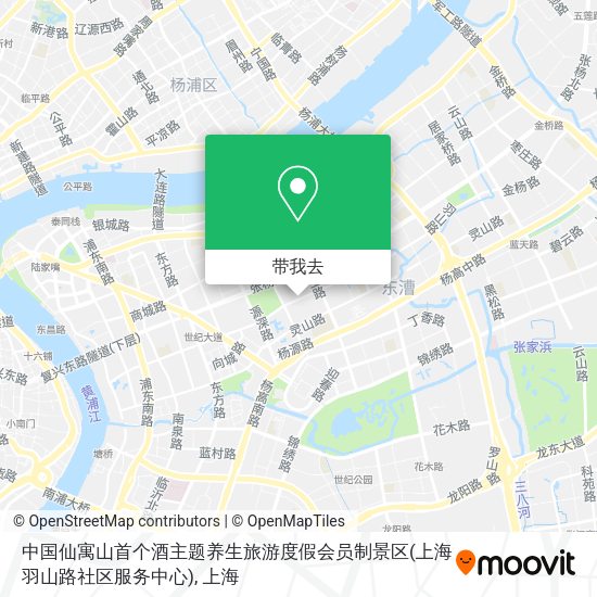 中国仙寓山首个酒主题养生旅游度假会员制景区(上海羽山路社区服务中心)地图