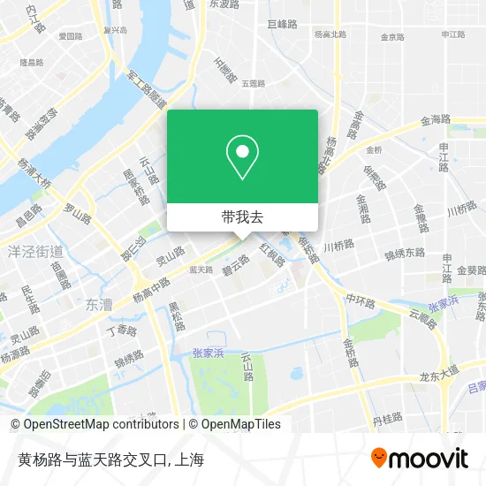 黄杨路与蓝天路交叉口地图