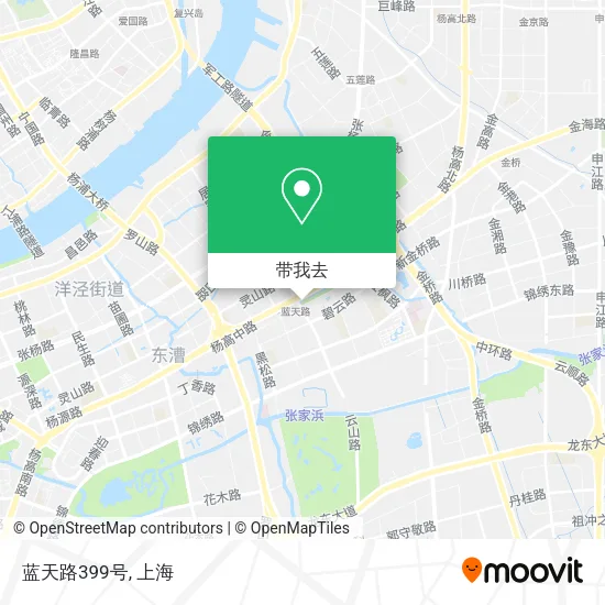 蓝天路399号地图