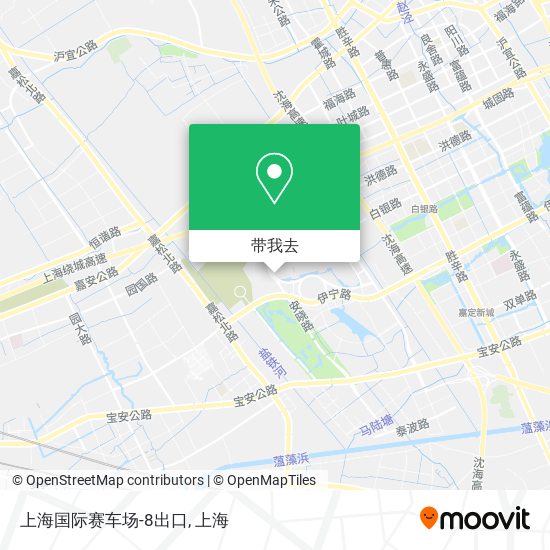 上海国际赛车场-8出口地图