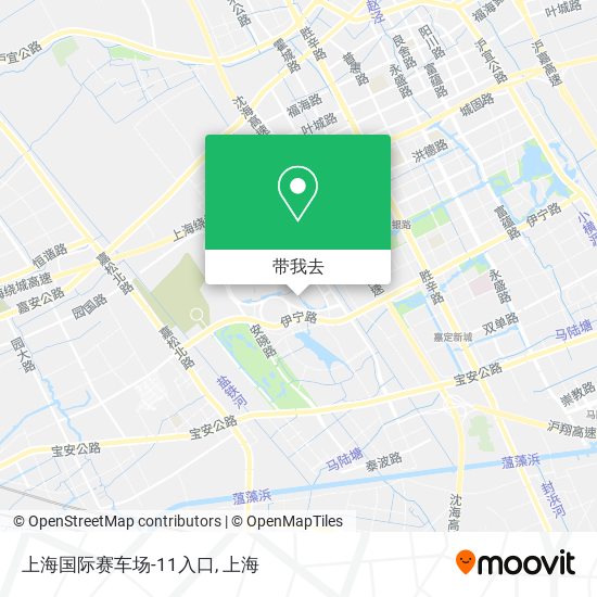 上海国际赛车场-11入口地图