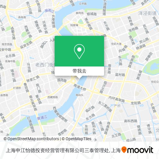 上海申江怡德投资经营管理有限公司三泰管理处地图