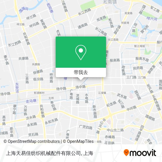 上海天易佳纺织机械配件有限公司地图