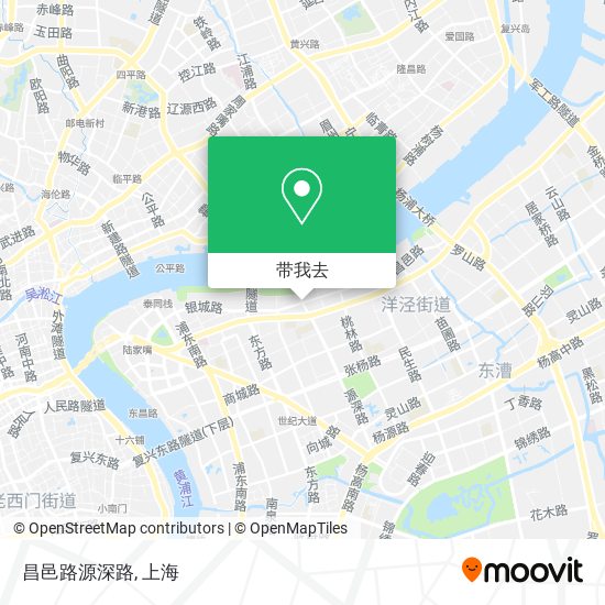 昌邑路源深路地图