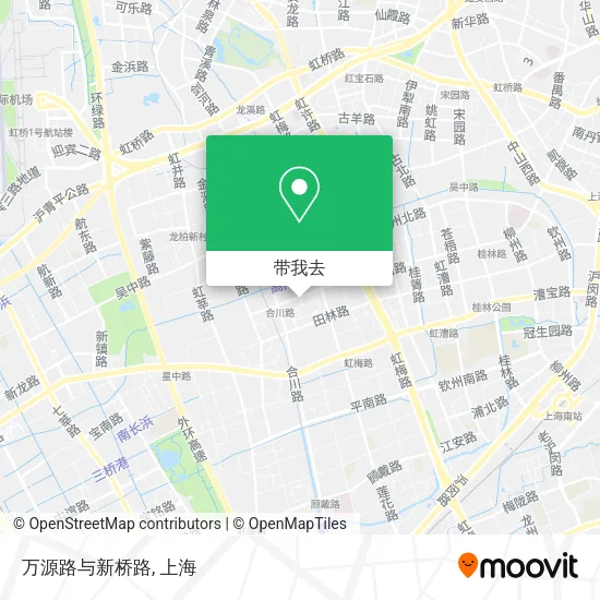万源路与新桥路地图