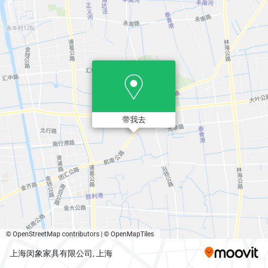 上海闵象家具有限公司地图