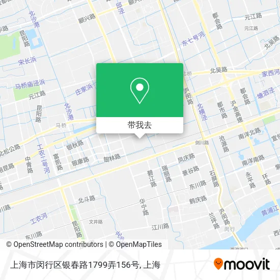 上海市闵行区银春路1799弄156号地图