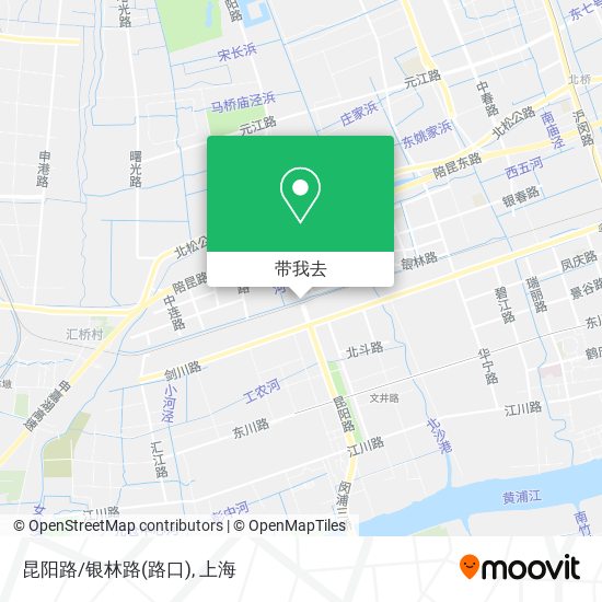 昆阳路/银林路(路口)地图