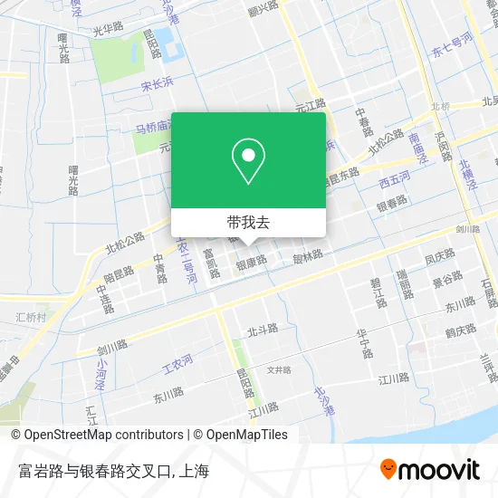 富岩路与银春路交叉口地图