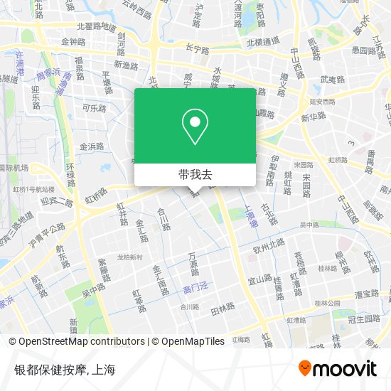 银都保健按摩地图