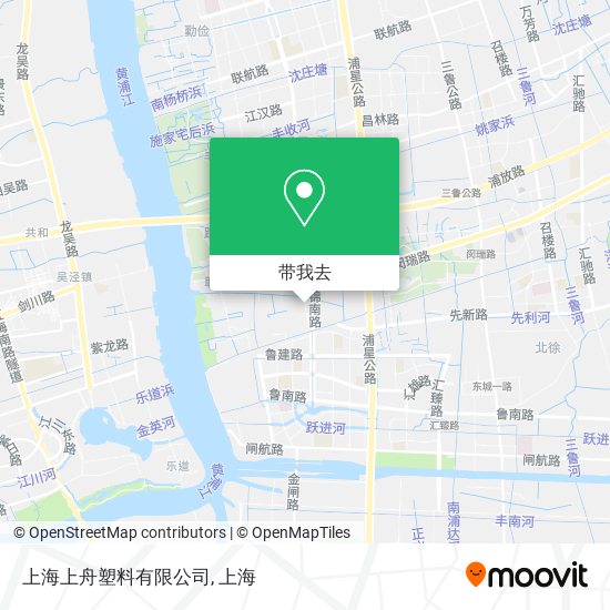 上海上舟塑料有限公司地图