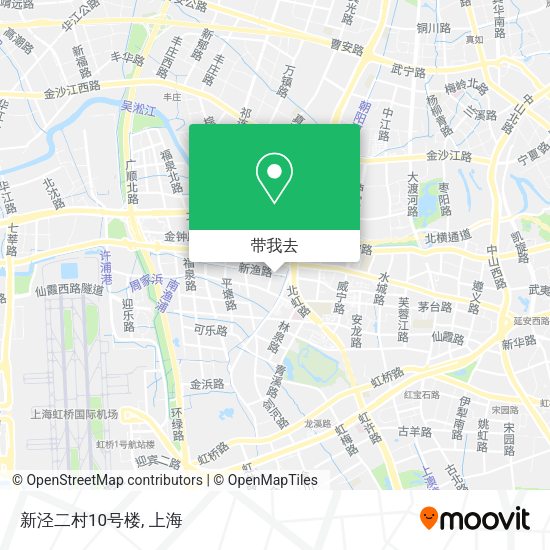 新泾二村10号楼地图